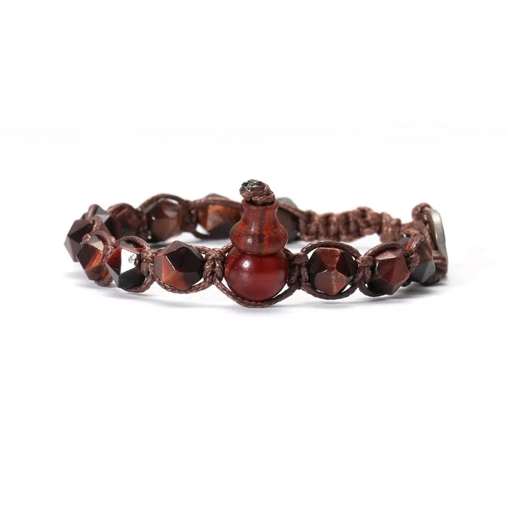 Natural Stones Handwoven Adjustable Bracelet In 32 Materials