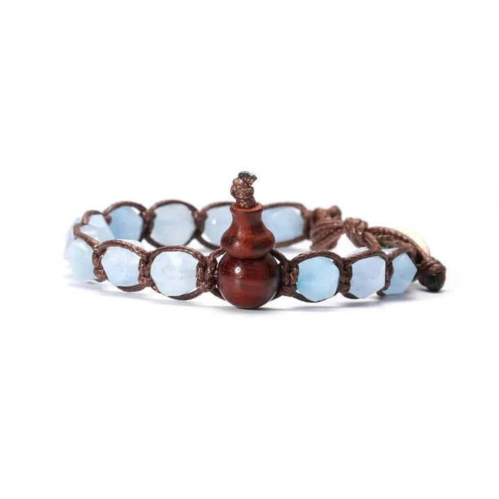 Natural Stones Handwoven Adjustable Bracelet In 32 Materials