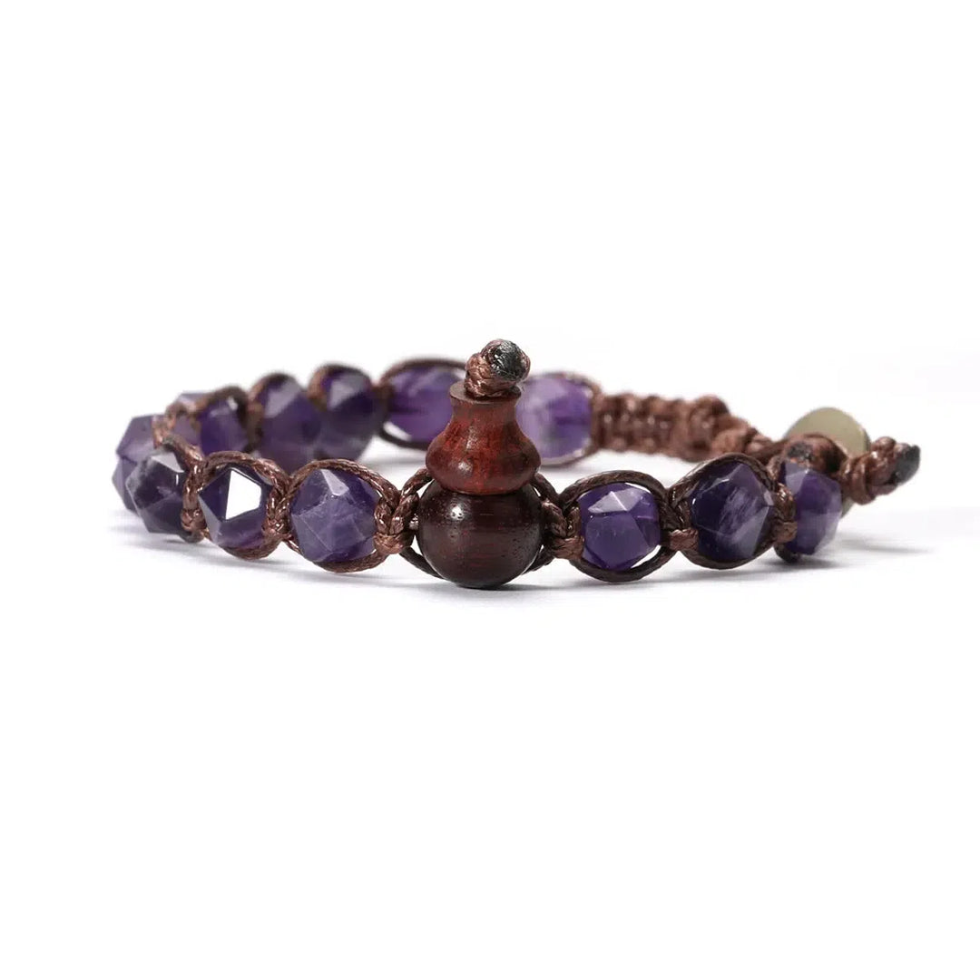 Natural Stones Handwoven Adjustable Bracelet In 32 Materials