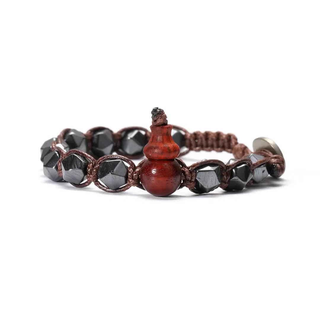 Natural Stones Handwoven Adjustable Bracelet In 32 Materials