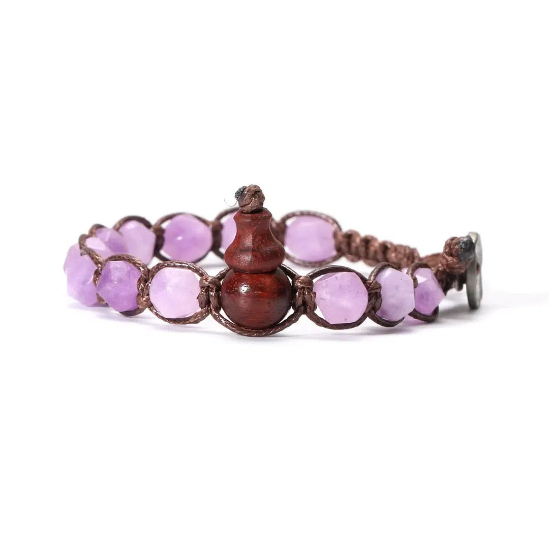 Natural Stones Handwoven Adjustable Bracelet In 32 Materials