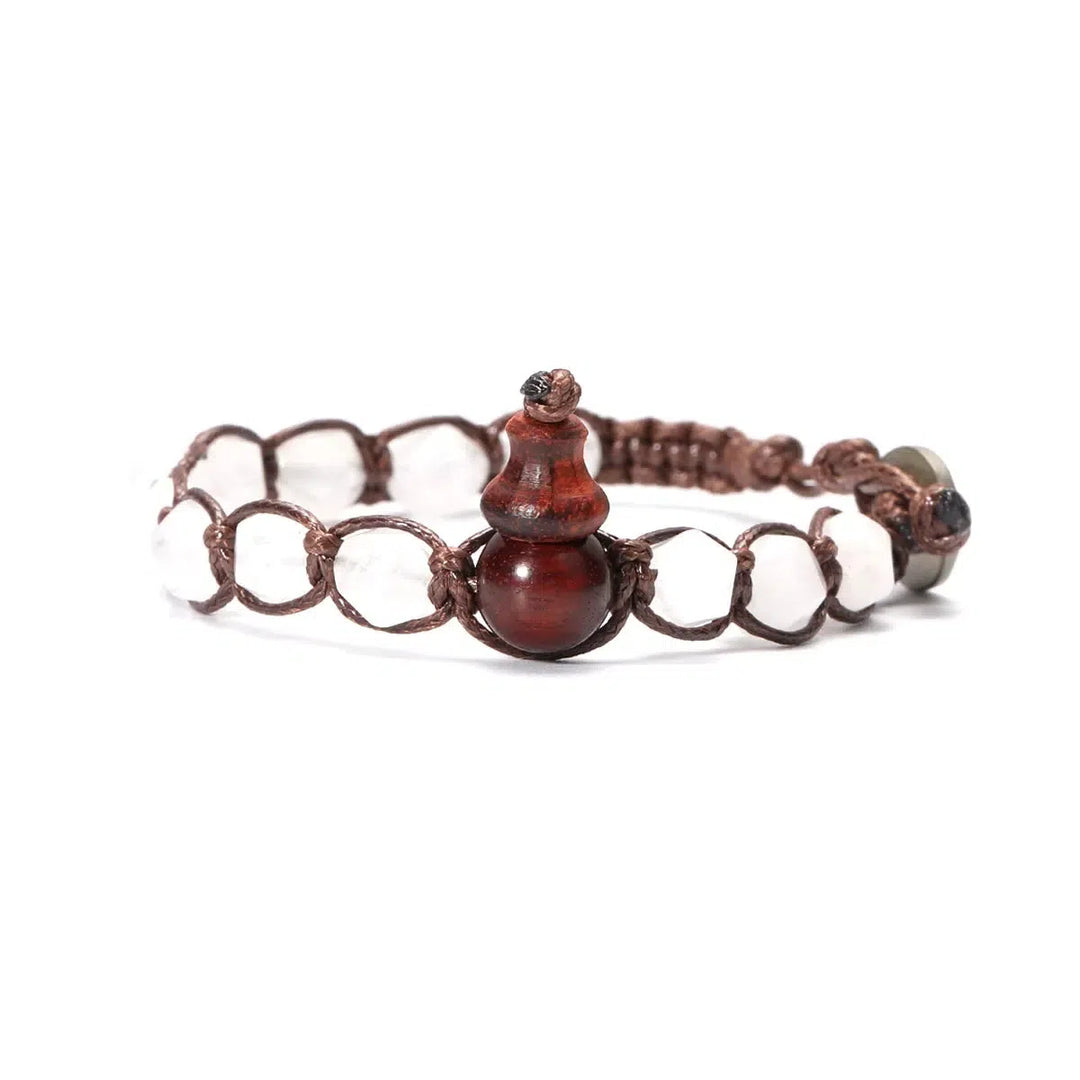 Natural Stones Handwoven Adjustable Bracelet In 32 Materials