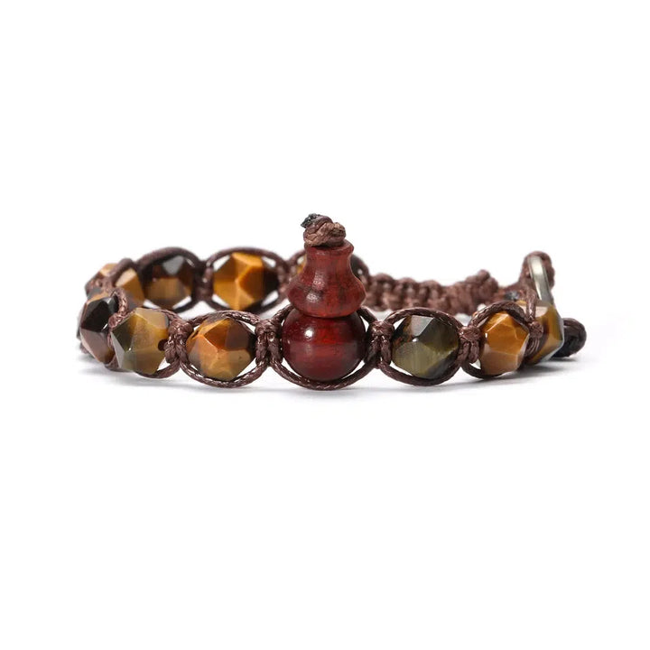 Natural Stones Handwoven Adjustable Bracelet In 32 Materials