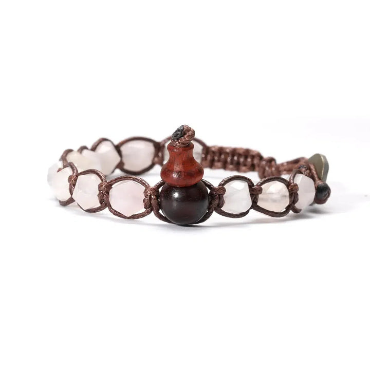 Natural Stones Handwoven Adjustable Bracelet In 32 Materials