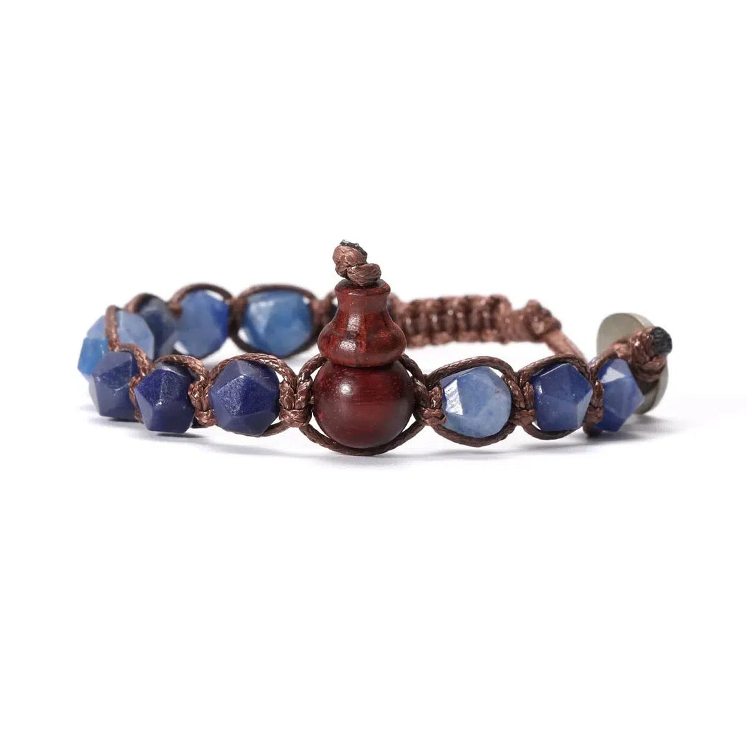 Natural Stones Handwoven Adjustable Bracelet In 32 Materials