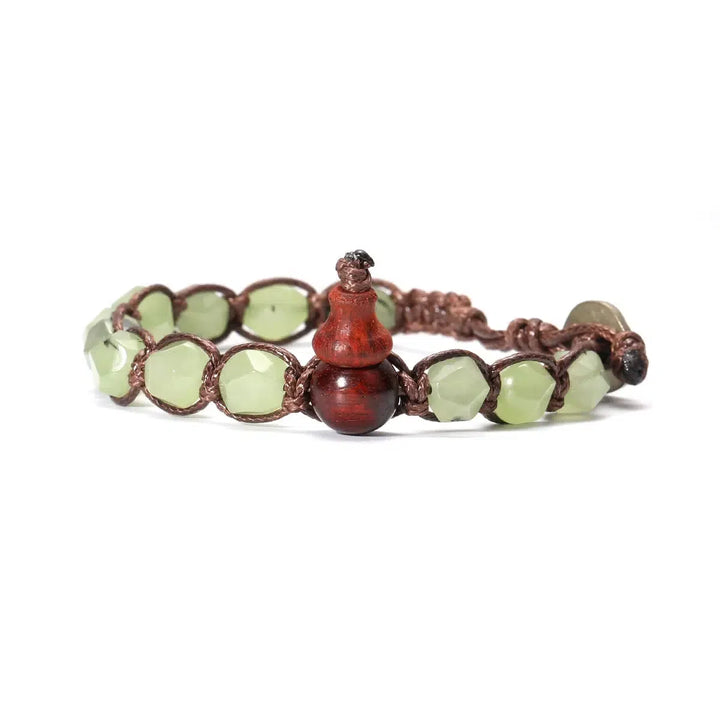 Natural Stones Handwoven Adjustable Bracelet In 32 Materials