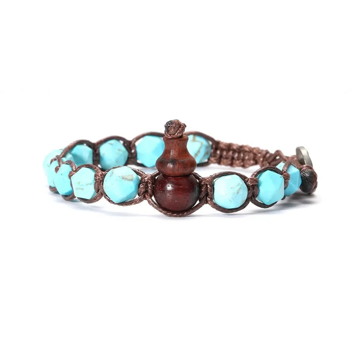 Natural Stones Handwoven Adjustable Bracelet In 32 Materials