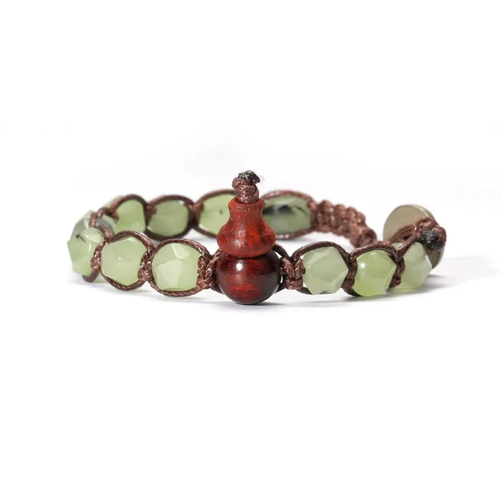 Natural Stones Handwoven Adjustable Bracelet In 32 Materials