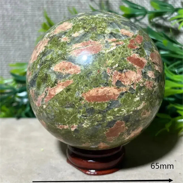 Natural Unakite Jasper Sphere