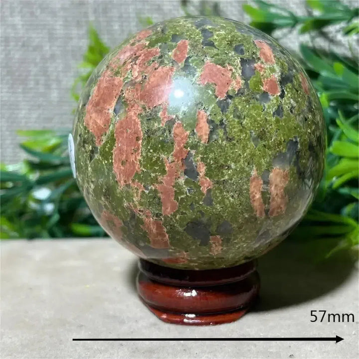 Natural Unakite Jasper Sphere