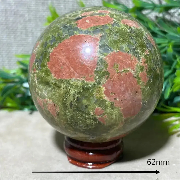 Natural Unakite Jasper Sphere