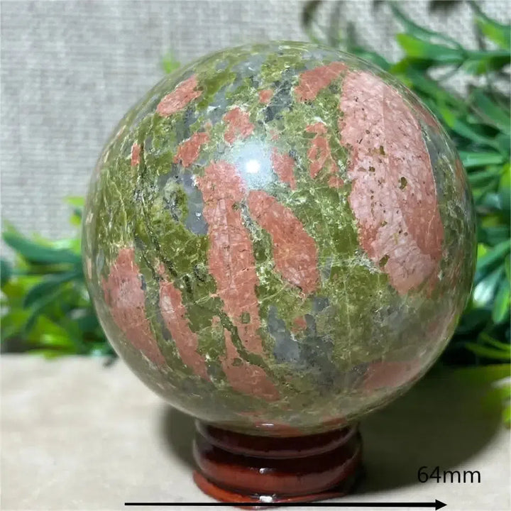 Natural Unakite Jasper Sphere