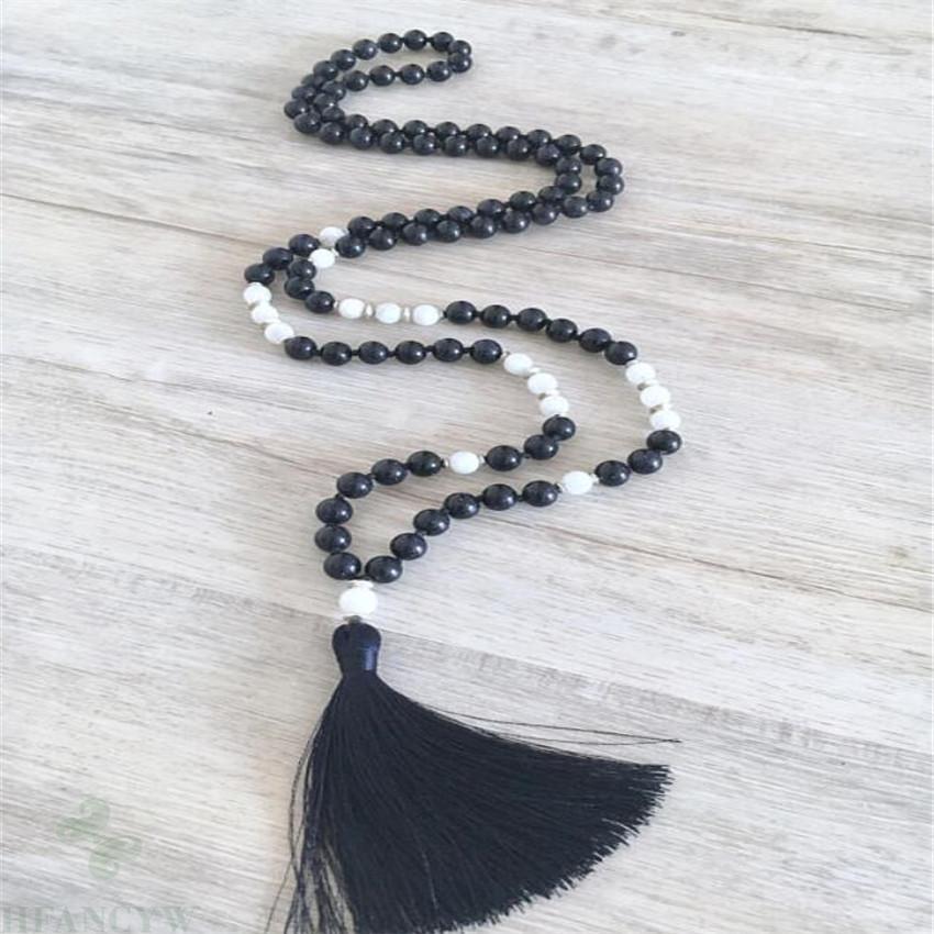 Obsidian Crystal Tassel Mala