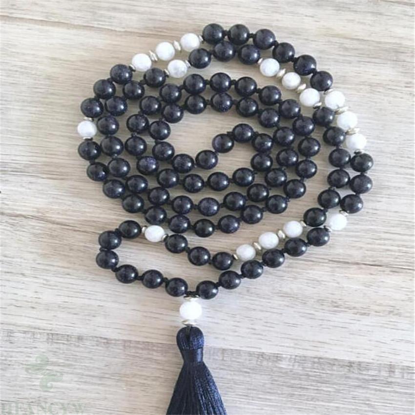 Obsidian Crystal Tassel Mala