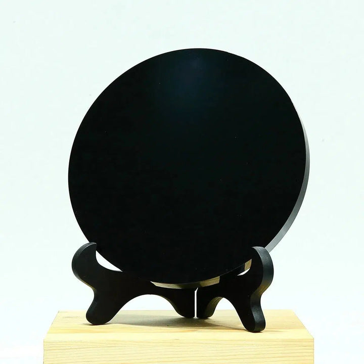 Obsidian Polished Disc Scrying Mirror