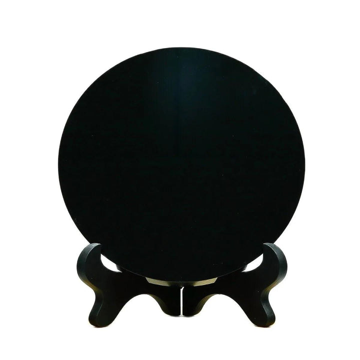 Obsidian Polished Disc Scrying Mirror