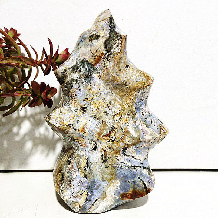 Ocean Jasper Crystal Flame