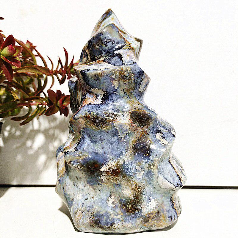 Ocean Jasper Crystal Flame