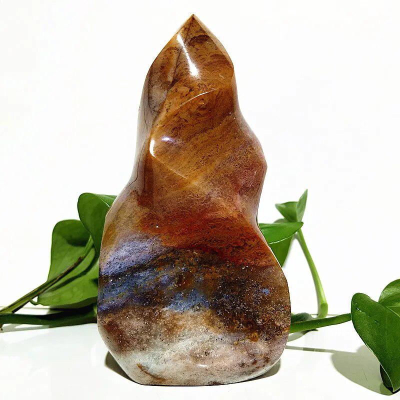 Ocean Jasper Crystal Flame