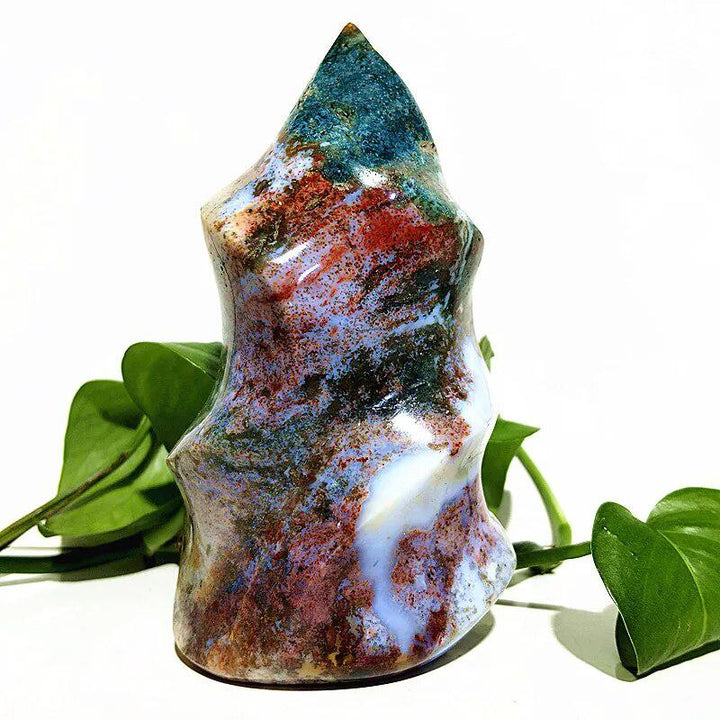 Ocean Jasper Crystal Flame