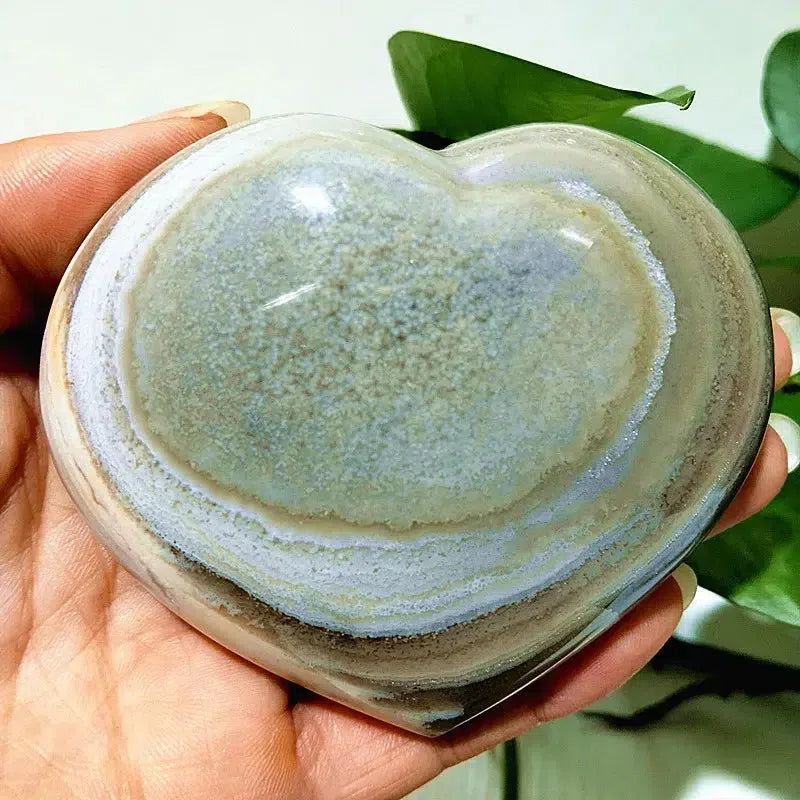 Ocean Jasper Crystal Heart