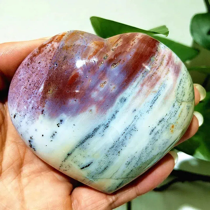 Ocean Jasper Crystal Heart