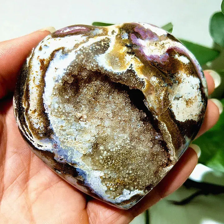 Ocean Jasper Crystal Heart