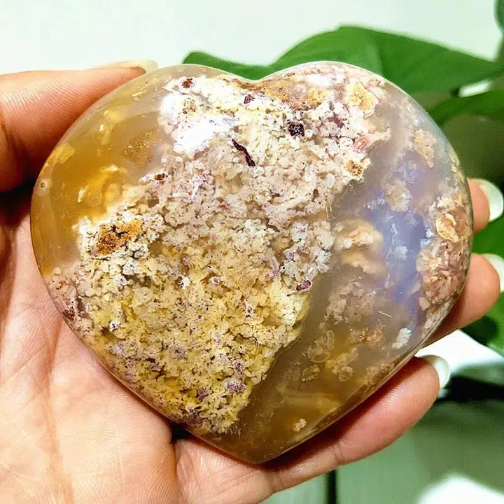 Ocean Jasper Crystal Heart