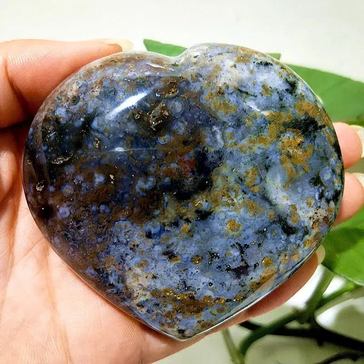 Ocean Jasper Crystal Heart