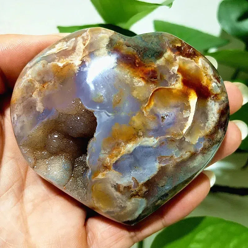 Ocean Jasper Crystal Heart