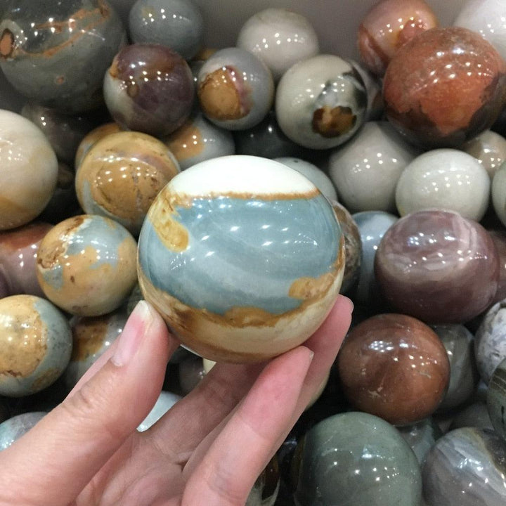 Ocean Jasper Crystal Spheres