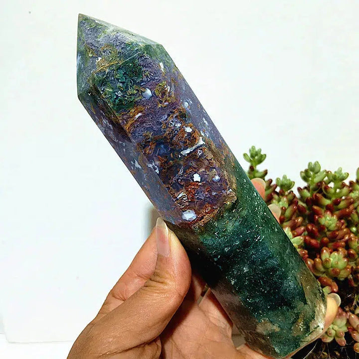 Ocean Jasper Druzy Tower