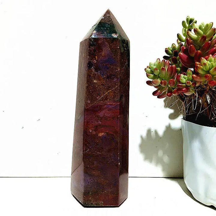 Ocean Jasper Druzy Tower