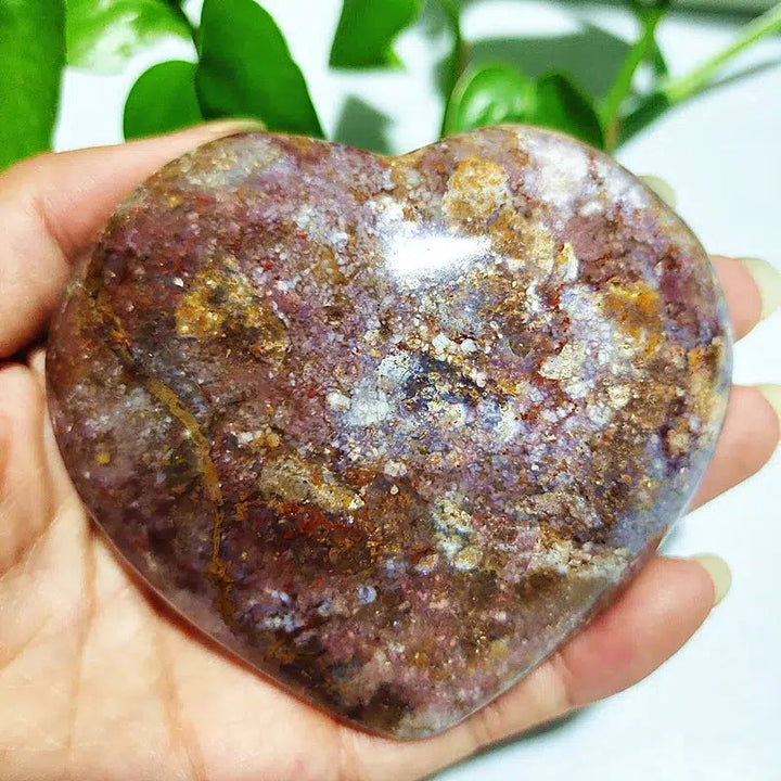 Ocean Jasper Puffy Heart