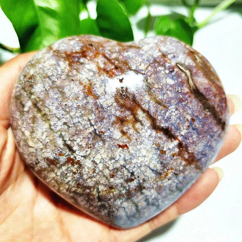 Ocean Jasper Puffy Heart