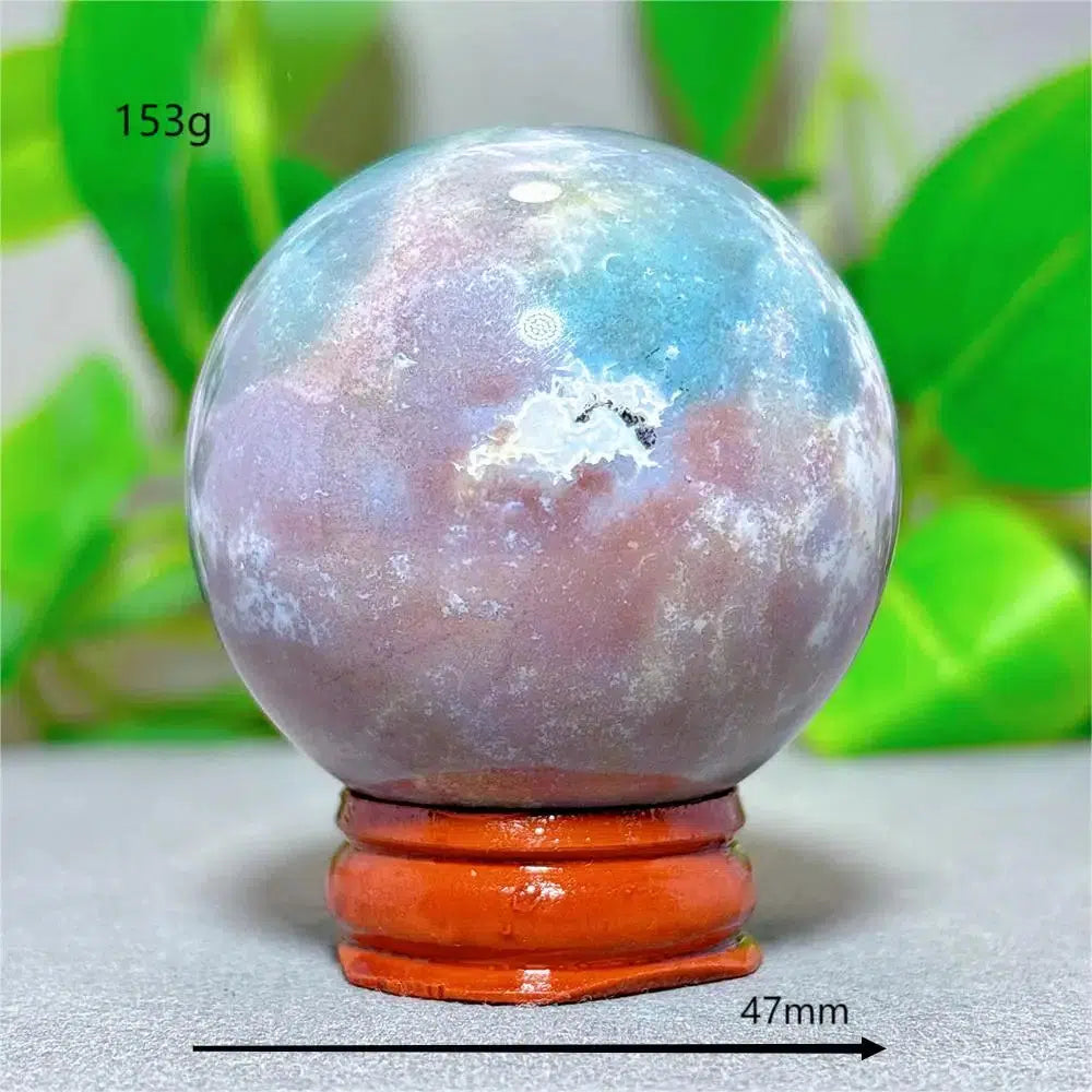 Ocean Jasper Sphere + Stand