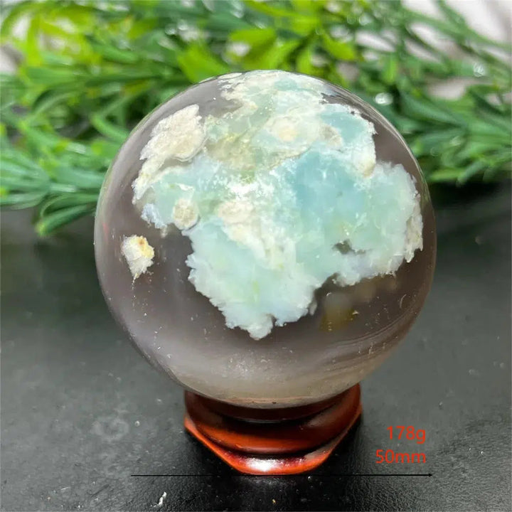 Ocean Jasper Sphere + Stand