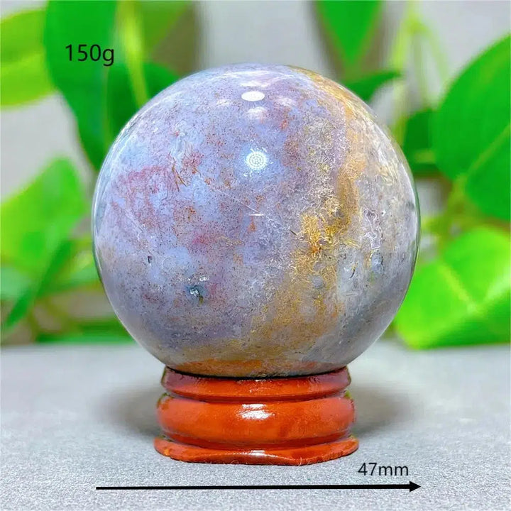 Ocean Jasper Sphere + Stand