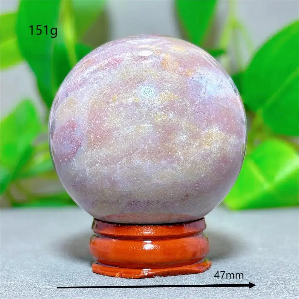 Ocean Jasper Sphere + Stand