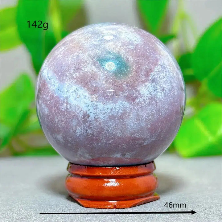 Ocean Jasper Sphere + Stand