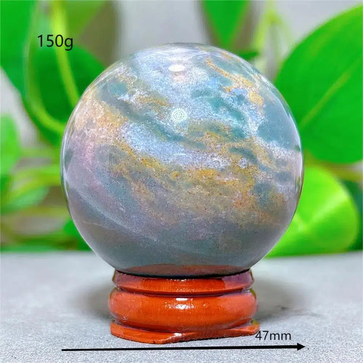 Ocean Jasper Sphere + Stand