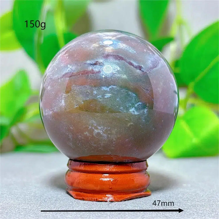 Ocean Jasper Sphere + Stand