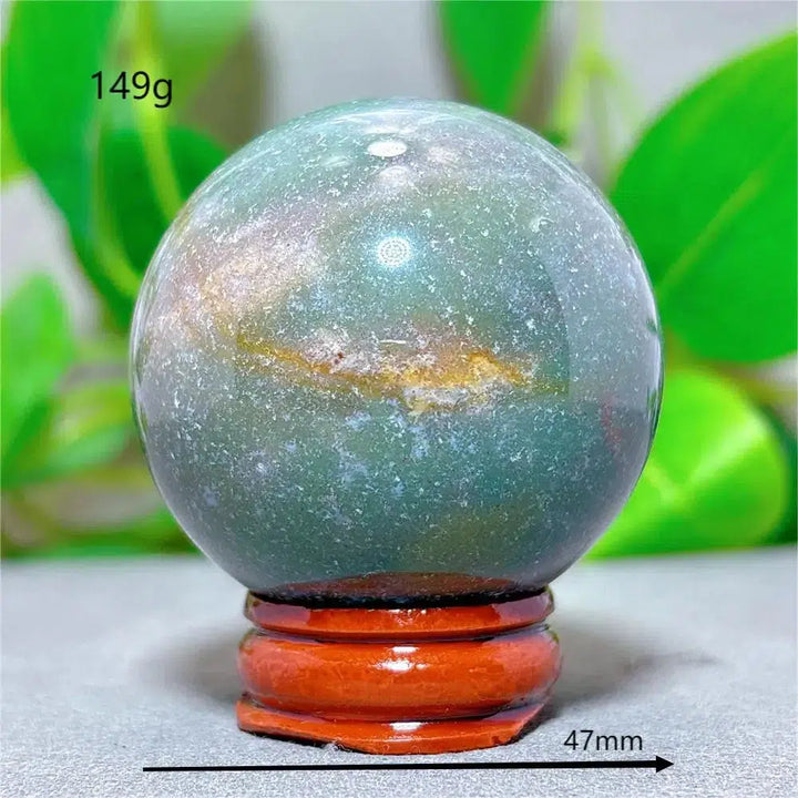 Ocean Jasper Sphere + Stand