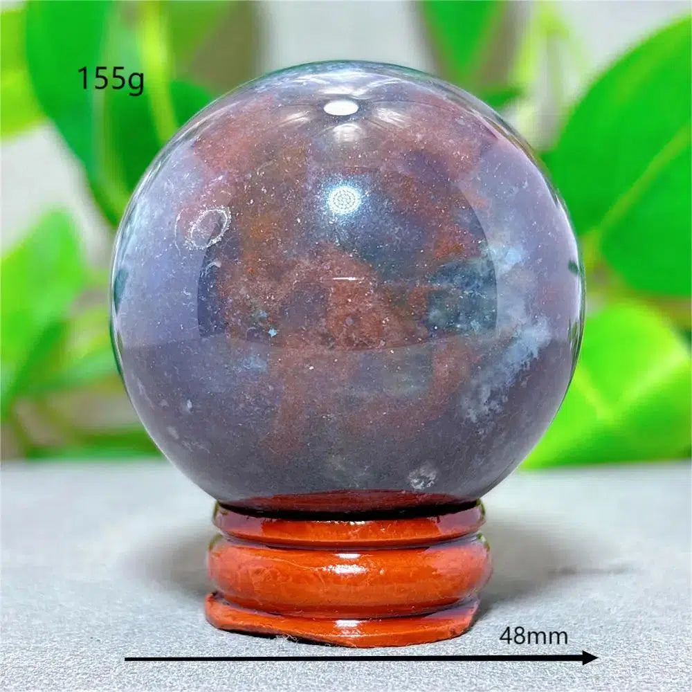 Ocean Jasper Sphere + Stand