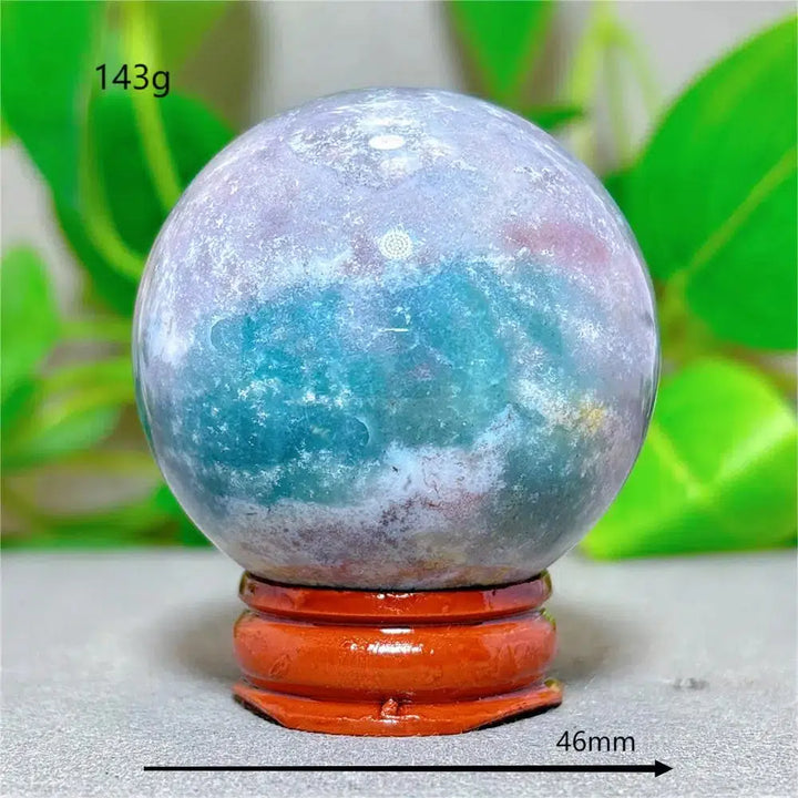 Ocean Jasper Sphere + Stand