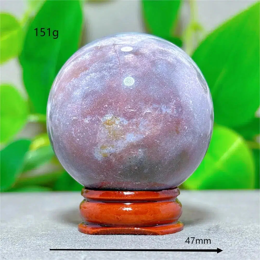 Ocean Jasper Sphere + Stand