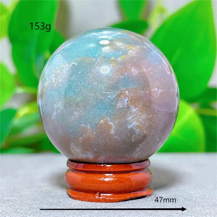 Ocean Jasper Sphere + Stand