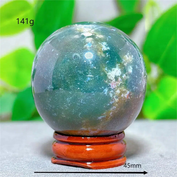 Ocean Jasper Sphere + Stand