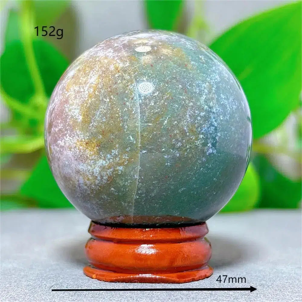 Ocean Jasper Sphere + Stand