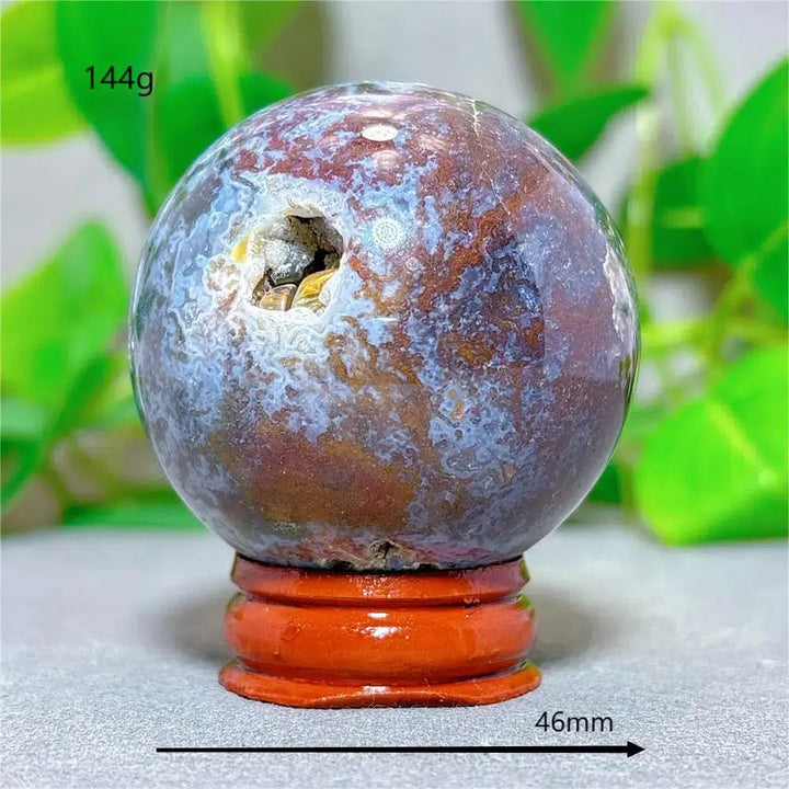 Ocean Jasper Sphere + Stand